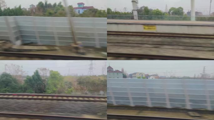 火车窗外的风景视频素材44
