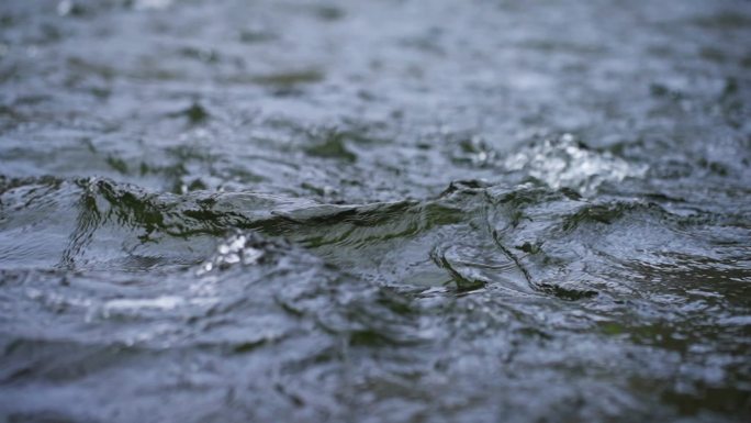 海平面浪花流动