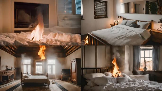 主卧房间失火火灾