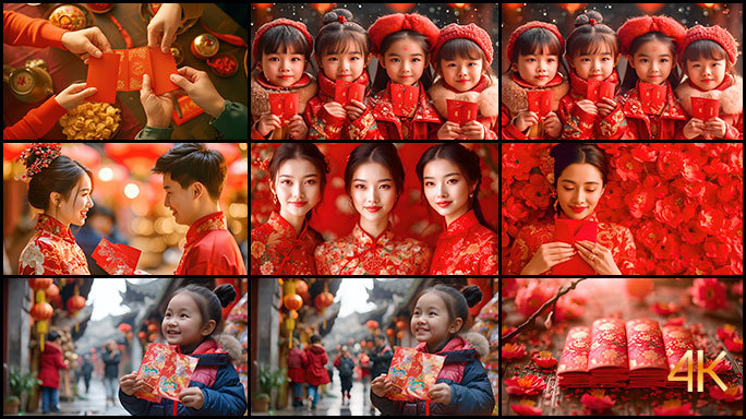 新年红包 压岁钱 派利是 春节传统民俗