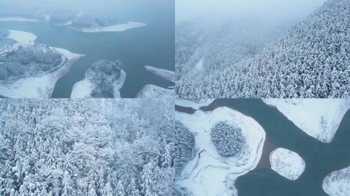 冬天下雪大气雪景