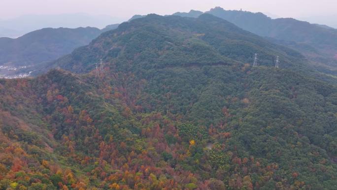 浙江绍兴会稽山大禹陵景区航拍越城区风景大