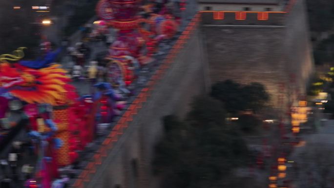 2024龙年西安城墙永宁门灯会新年旅行