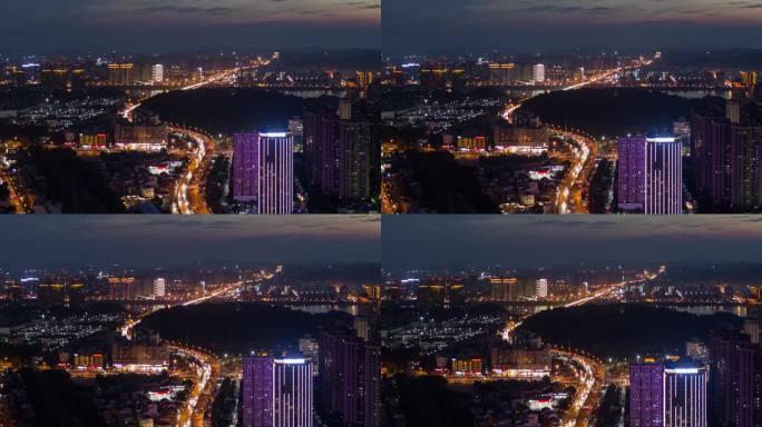 长沙城市夜景猴子石大桥【精品】