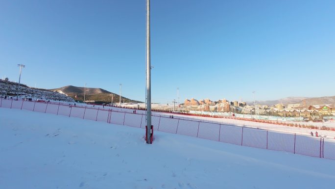 滑雪 坐缆车 缆车视野 冰雪世界