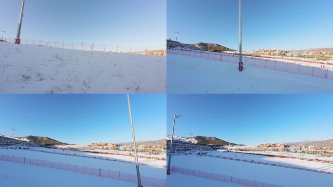 滑雪 坐缆车 缆车视野 冰雪世界