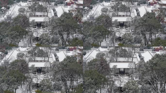 长沙岳麓山岳麓书院冬季通天雪景【精品】