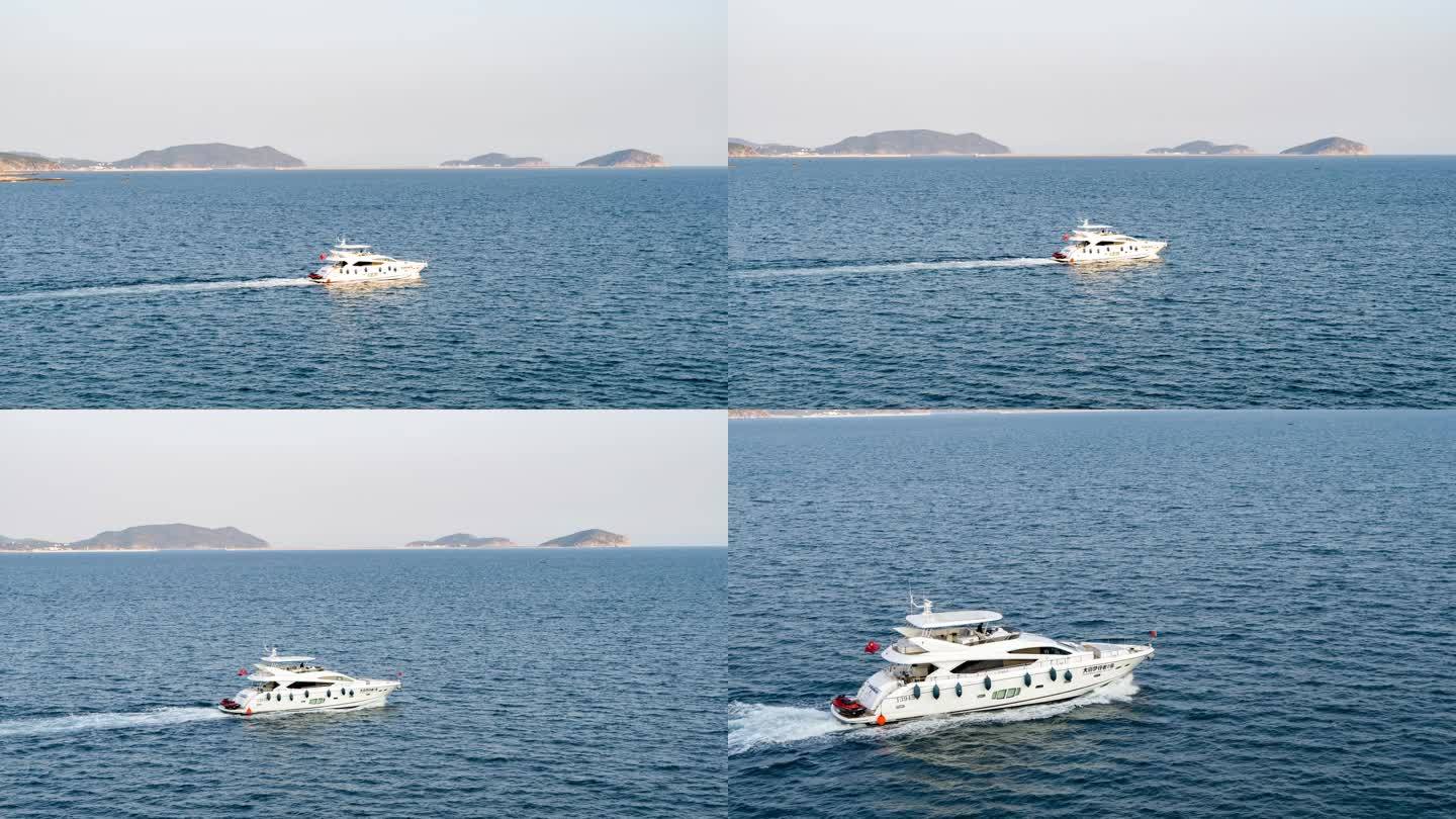 三亚亚龙湾中国海洋行驶的游艇【精品】