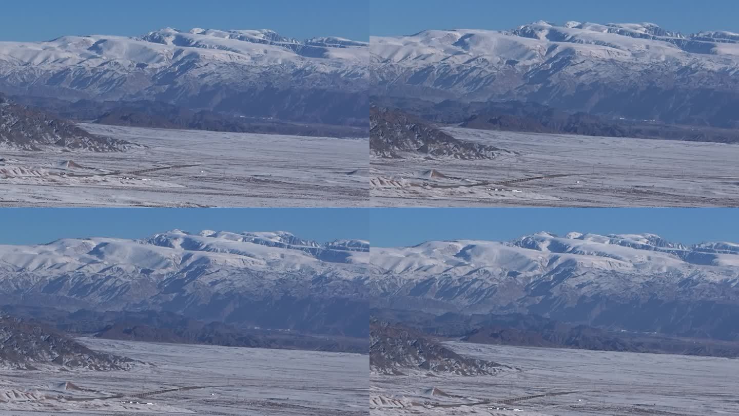 新疆哈密：雪后天山，冰清玉洁，尽显巍峨