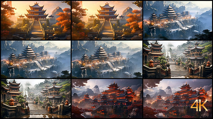 古代城池城楼 险峻要塞 中国古风游戏场景