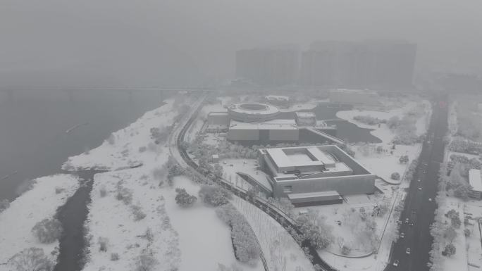 4K长沙大雪洋湖李自健谢子龙城市馆