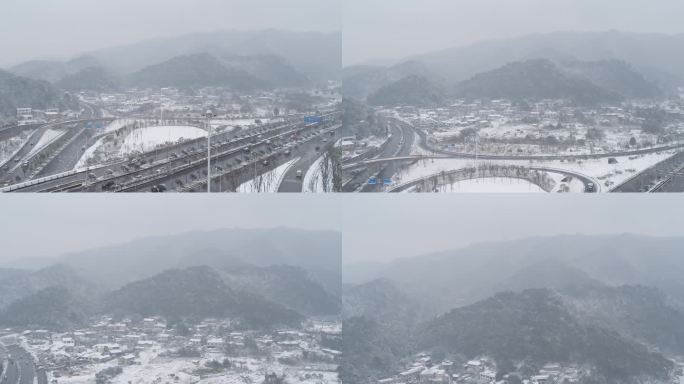 长沙冬天雪景大雪纷飞冬季下雪【精品】