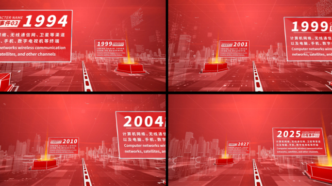 红色科技三维城市企业发展历程时间轴