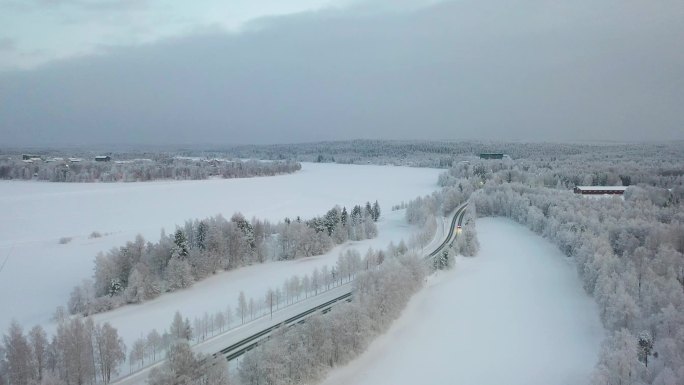 航拍冰天雪地02