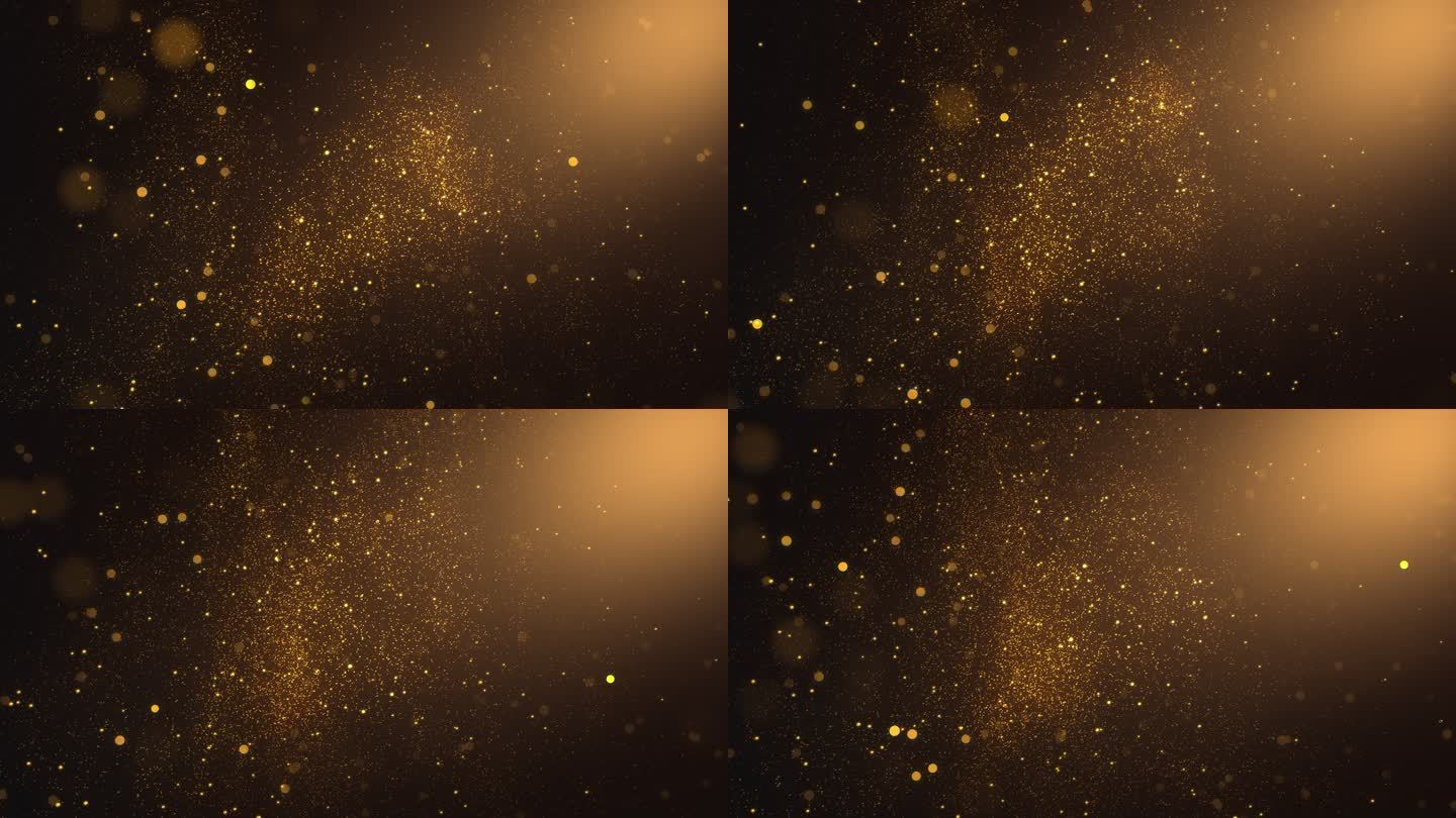 4k金色粒子背景