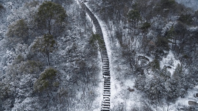 长沙冬天雪景大雪纷飞冬季下雪【精品】