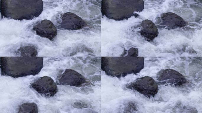 溪水涌动慢镜头