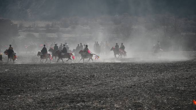 川西地区的藏历新年庆典赛马