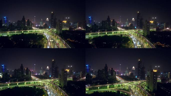 上海延安立交夜景