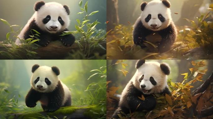 大熊猫可爱动画
