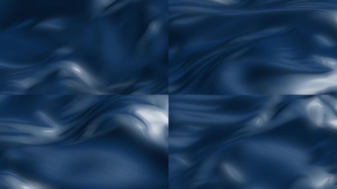 抽象蓝色波纹丝绸布料