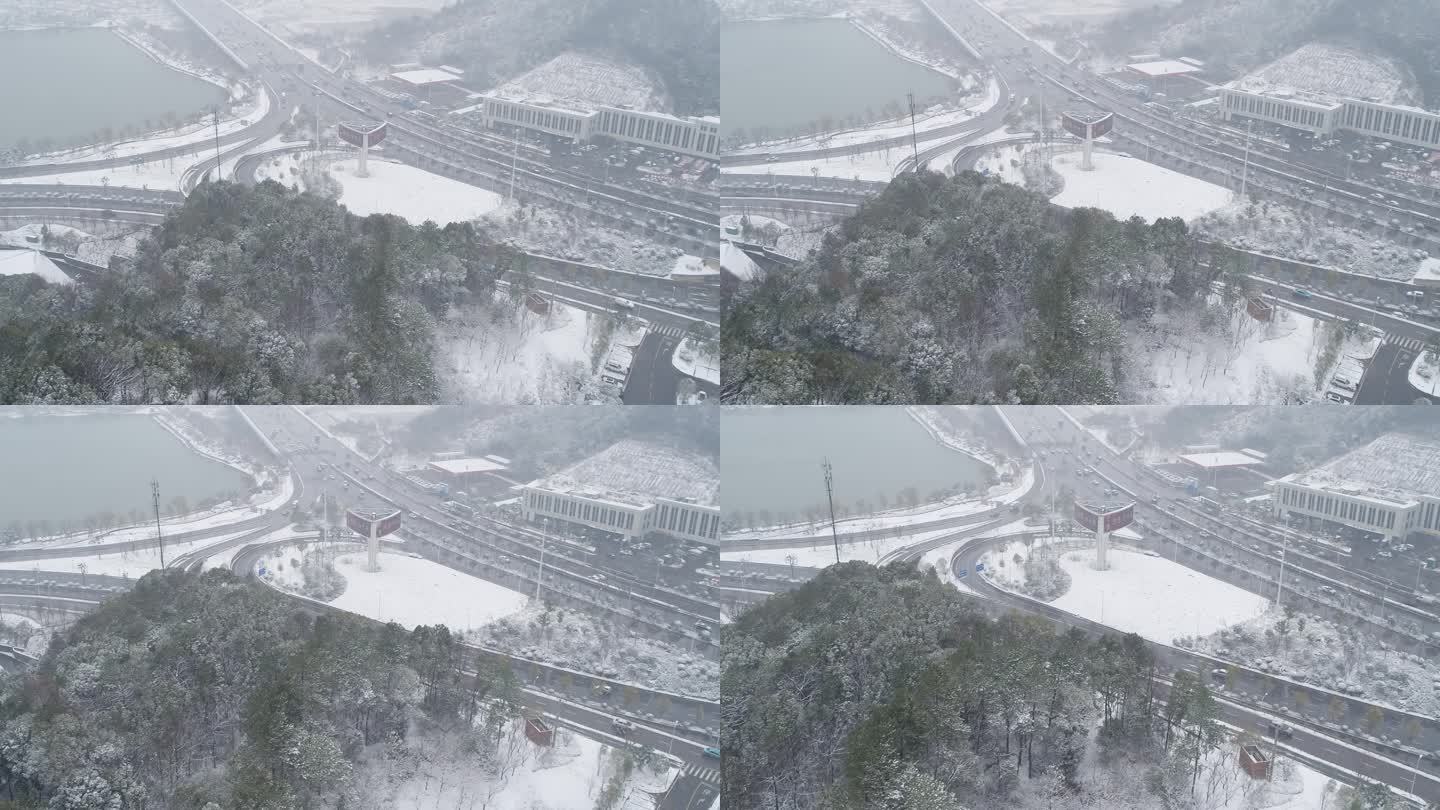 长沙冬天雪景大雪纷飞冬季下雪【精品】