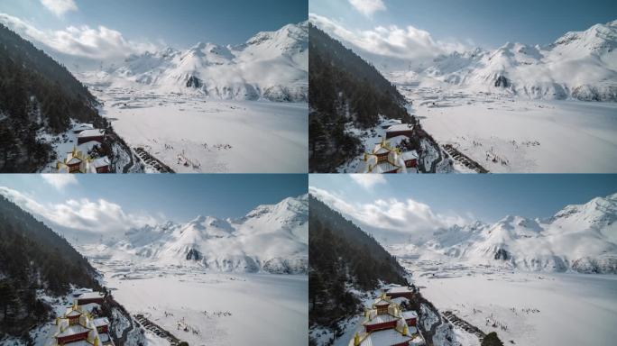 西藏嘎隆拉雪山嘎瓦龙冰川日出【精品】