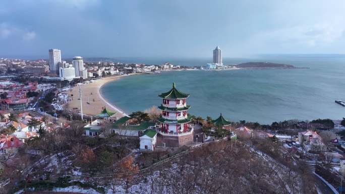 青岛喜迎降雪小鱼山-2