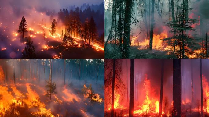 自然灾害之森林失火森林火灾