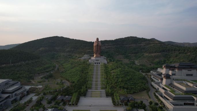 曲阜尼山圣境航拍实拍