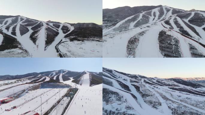 崇礼富龙滑雪场航拍全景