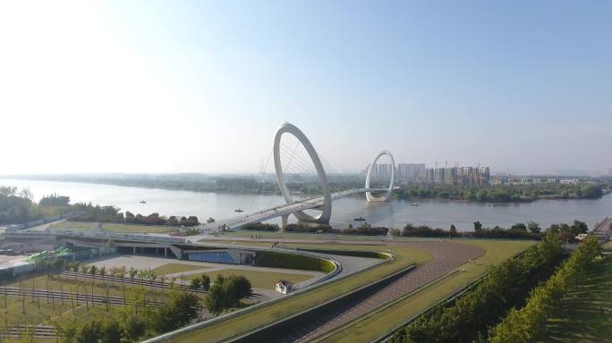 南京城市标志性建筑航拍实拍