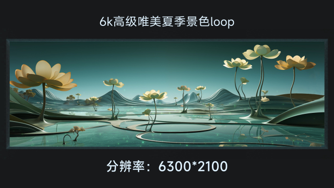 6k高级感唯美夏季景色loop