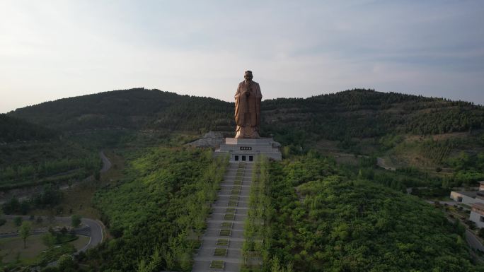 曲阜尼山圣境航拍实拍