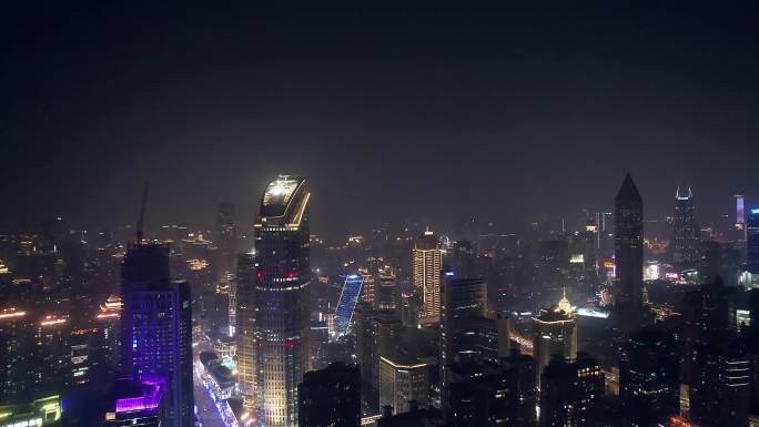 上海静安区夜景