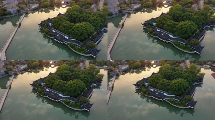 上海广富林  实拍视频 航拍  仿古建筑