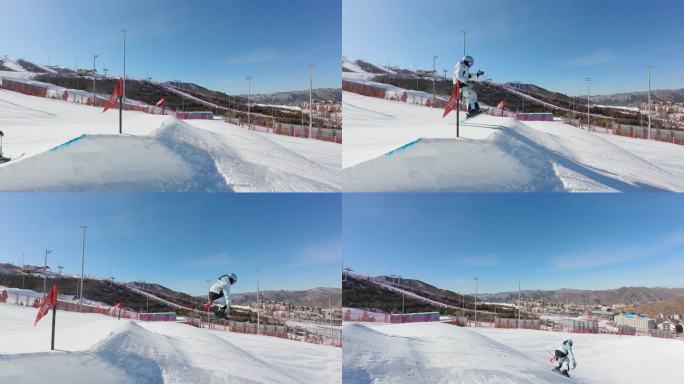 双板滑雪跳台 滑雪公园 富龙