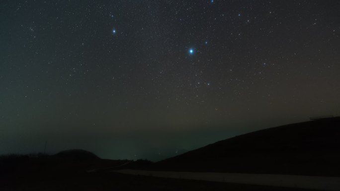 户外星空延时