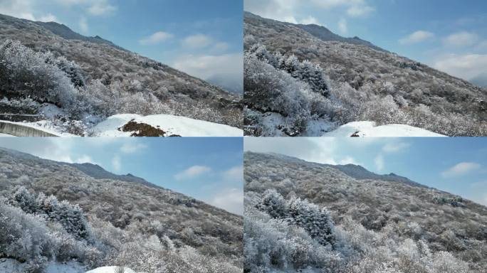 四川阿坝茂县九鼎山太子岭风景航拍