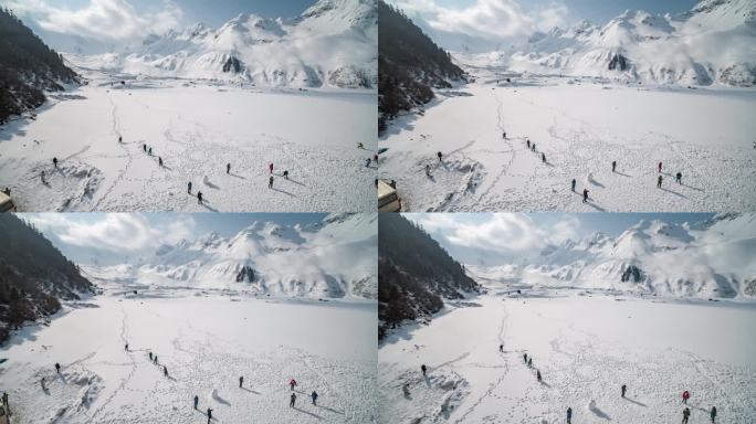 西藏嘎隆拉雪山嘎瓦龙冰川日出【精品】