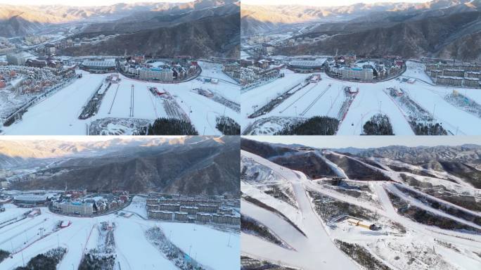 滑雪场多景别 崇礼富龙