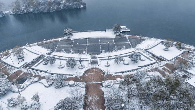 长沙冬天雪景大雪纷飞冬季下雪【精品】