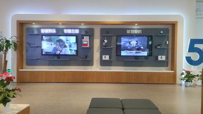 中国电信营业厅顾客排队办理业务视频素材