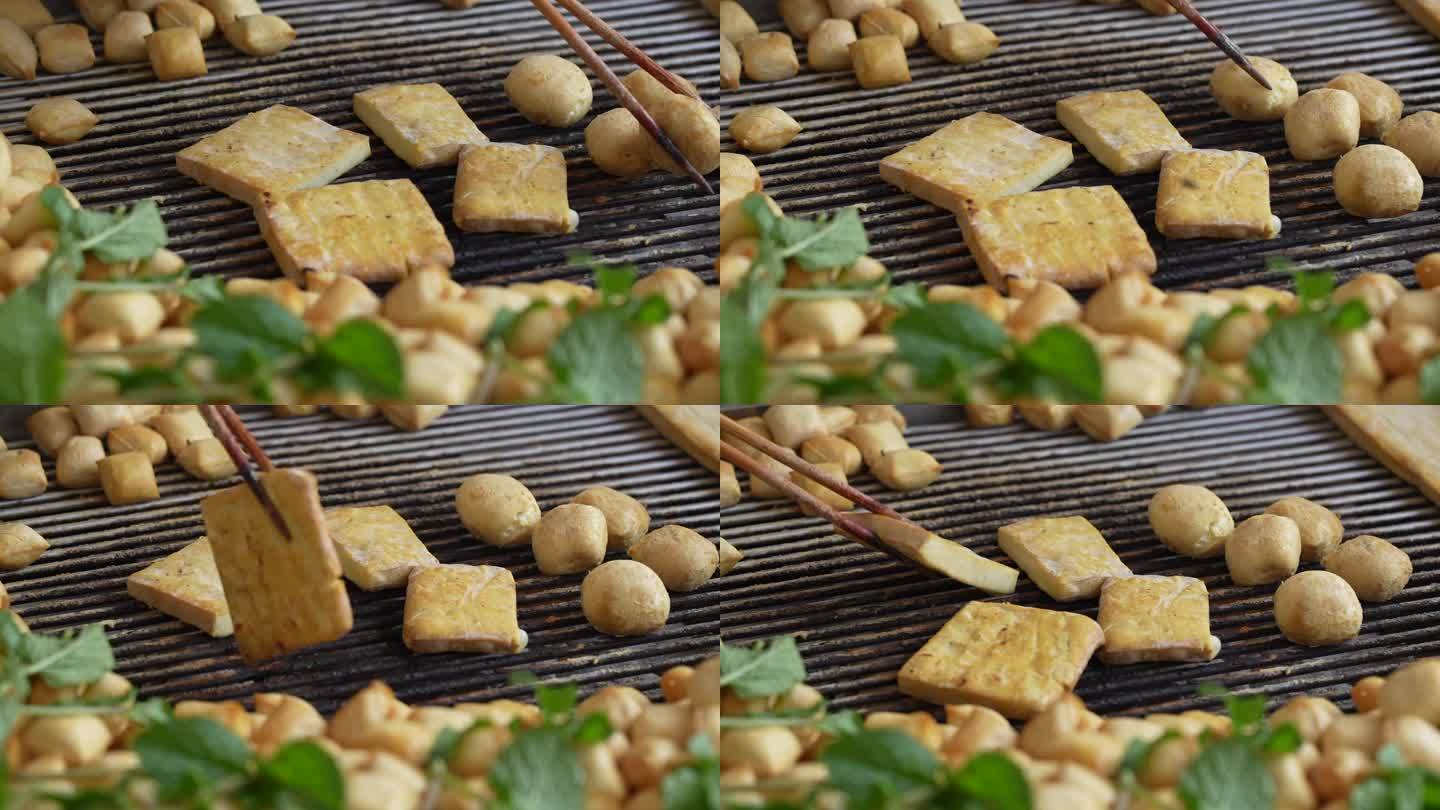 云南烤豆腐 烤土豆 食客 烤豆腐