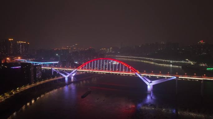 重庆菜园坝大桥夜景