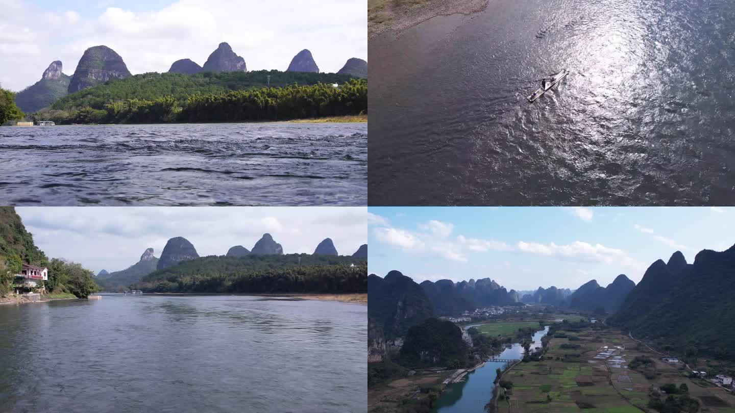 桂林阳朔山水原视频片段素材