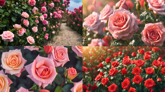 玫瑰花  红玫瑰粉色玫瑰浪漫214情人节