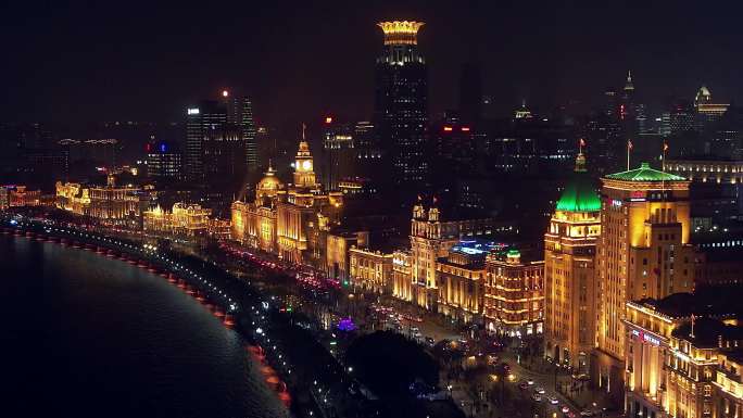 上海外滩万国建筑夜景