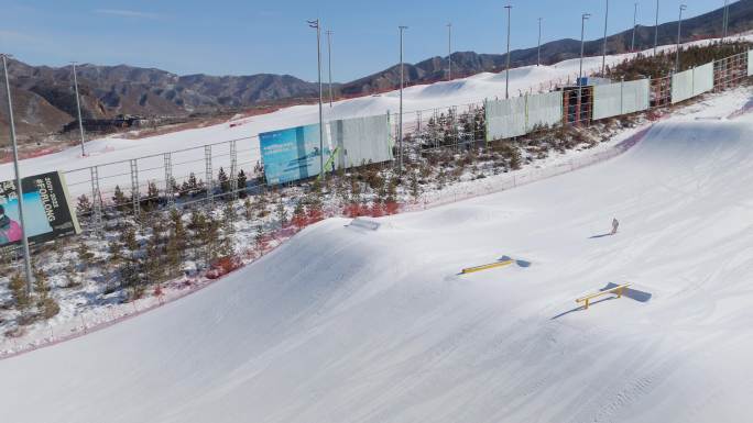 滑雪公园地形 崇礼富龙滑雪场