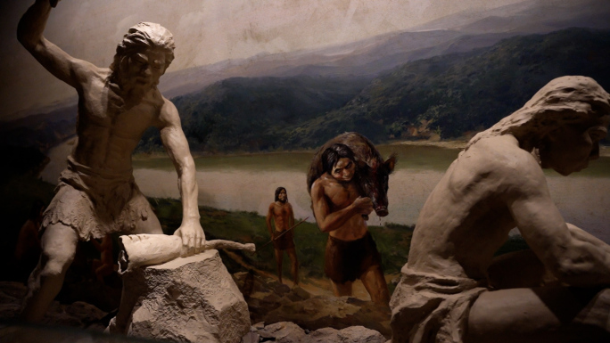 常德博物馆原始人史前人类猿人